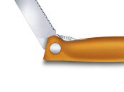 6.7836.F9B - Couteau Office Pliant VICTORINOX Swissclassic 11 cm Orange à Dents