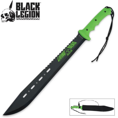 BV123 - Machette BLACK LEGION Living Dead Machete Toxic Green & Sheath