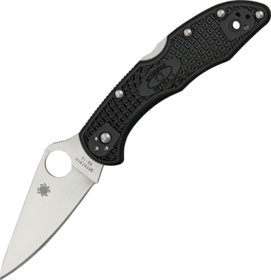 C11FPBK - Couteau SPYDERCO Delica 4 Flat Ground Black