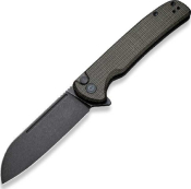 C200222 - Couteau CIVIVI Chevalier Micarta Dark Green/Black