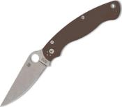 C36GPBN15V2 - Couteau SPYDERCO Military 2 Brown G-10 CPM 15V Sprint Run 2024