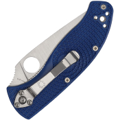 C122PSBL - Couteau SPYDERCO Tenacious Blue Lightweigt Semi Denté