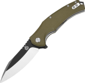 QS121B - Couteau QSP Snipe G10 Vert