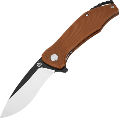 QS122A - Couteau QSP Raven G10 Marron