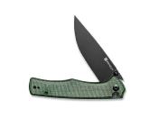 S210123 - Couteau SENCUT Crowley Micarta Vert Blackwash