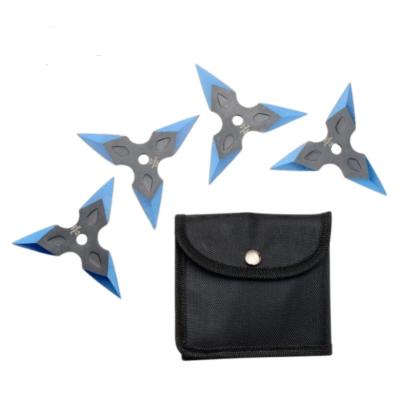 SHURISET2 - Set de 4 Etoiles à Lancer / Shurikens Blue