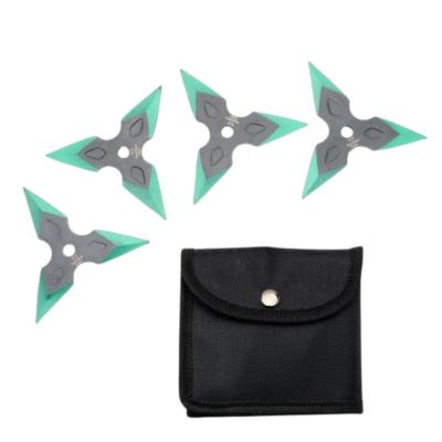 SHURISET4 - Set de 4 Etoiles à Lancer / Shurikens Green