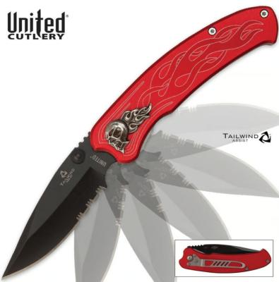 UC2691S - Couteau UNITED CUTLERY Nova Skull Red