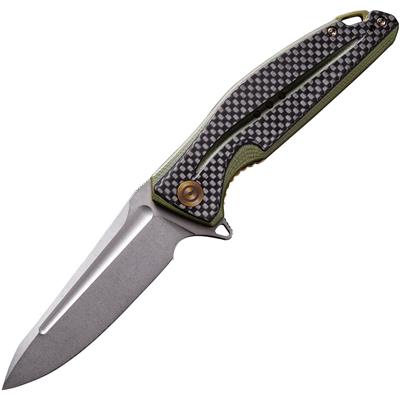 CIVC901B - Couteau CIVIVI Statera Vert/Noir avec Clip