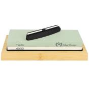 MK1708 - Pierre d'afftage sur support + guide d'afftage MAX KNIVES
