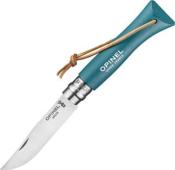OP002200 - Couteau OPINEL Baroudeur N 6 VRI Turquoise  Lacet
