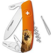 ZTT03LION - Couteau SWIZA Wildlife Lion Orange