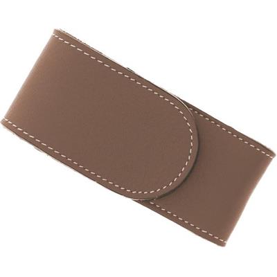 20212 - Etui PIELCU Cuir taupe 11/12CM