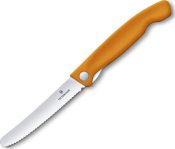 6.7836.F9B - Couteau Office Pliant VICTORINOX Swissclassic 11 cm Orange  Dents