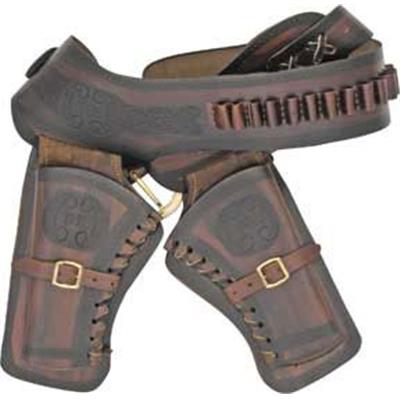 704S - Ceinturon double holster avec cartouchière