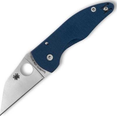C264GPCBL - Couteau SPYDERCO Microjimbo CPM SPY27 Blue