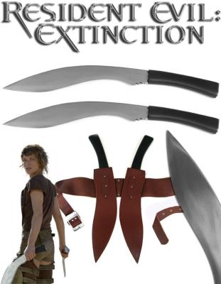 DKRE1 - Set de 2 Machettes Kukri Alice Resident Evil