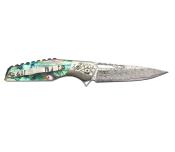 ER2010DM - Couteau de Poche ELK RIDGE Abalone Damas