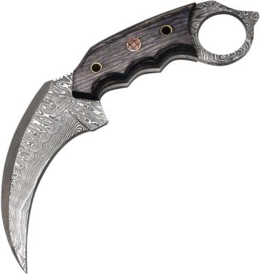 FHKKMBT002 - Couteau FH KNIVES Damascus Karambit Black