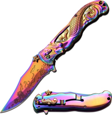 MCA013RB - Couteau MASTERS COLLECTION Sea World Spring Assisted Knife 