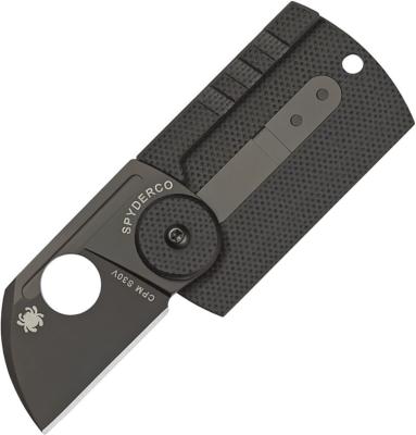 C188CFBBKP - Couteau SPYDERCO Dog Tag Carbone / G10