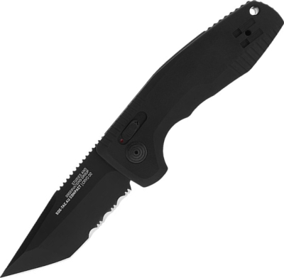 SGTACAUCOMPSBK - Couteau Automatique SOG TAC AU Compact Black