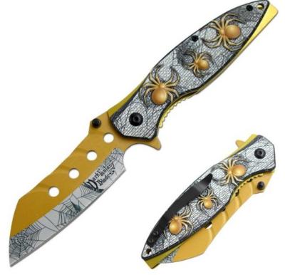 SPIDER2GL - Couteau DARK FANTASY BLADE Ouverture Assistée Spider Gold 