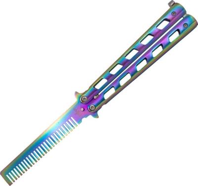 TH.10967C - Couteau Papillon Peigne THIRD Rainbow Inox