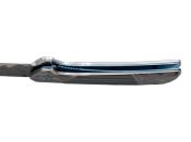 TH.K2816BL - Couteau THIRD Acier 3D Décoré Damas Bleu et Gris 11,5 cm Inox