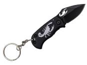 TH.N201S - Porte Clés THIRD Noir Motif Scorpion