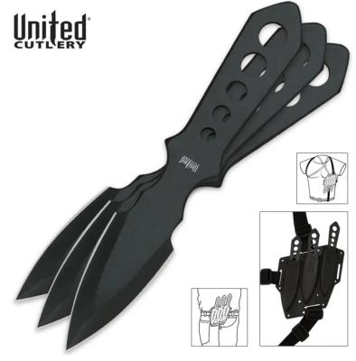 UC2904 - Jeu de 3 Couteaux à lancer UNITED CUTLERY Lightning Bolt