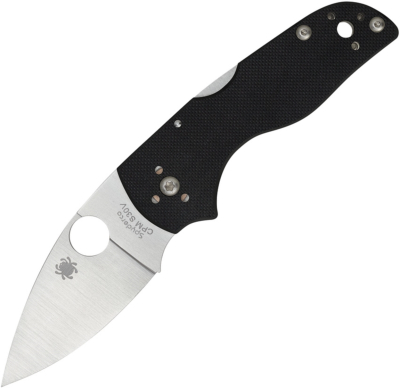 C230MBGP - Couteau SPYDERCO Lil'Native G10 Black Mid Back Lock