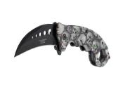 572413 - Couteau HERBERTZ Karambit tête de mort