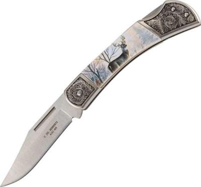 590411 - Couteau HERBERTZ Cerf 11cm Inox