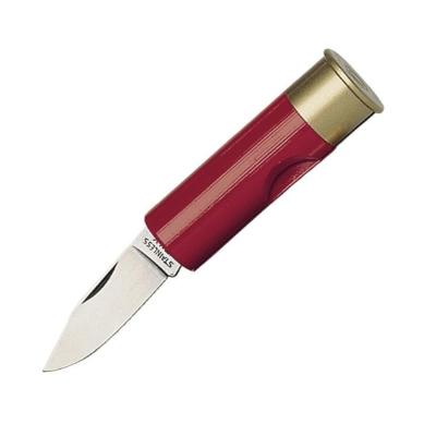 73R - Couteau-Cartouche Rouge 6,5 cm Inox