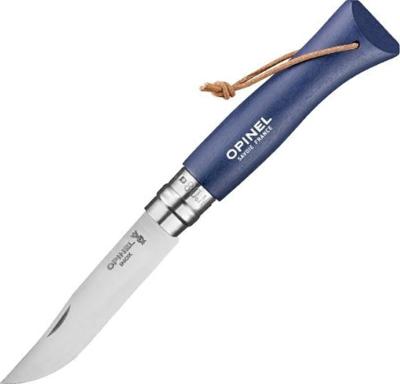 OP002212 - Couteau OPINEL Baroudeur N° 8 VRI Bleu foncé à Lacet