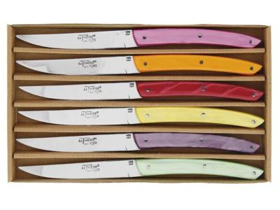 BJB.1025ASS - Coffret 6 Couteaux Le Thiers BJB Assortis