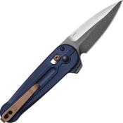 BEN491 - Couteau BENCHMADE Lowden Crater Blue Aluminium