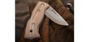 H200763 - Couteau HELLE Berget Beige Canvas Micarta