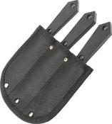 HE44002 - Jeu de 3 Couteaux à Lancer HERBERTZ ABS Noir avec Etui