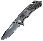 TF553GY - Couteau TAC-FORCE A/O Spider Gris 