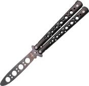 TH.K3102N - Couteau Papillon d'Entrainement Inox Noir