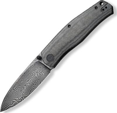 C22007DS1 - Couteau CIVIVI Sokoke Micarta Noir Damas