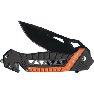 SW608ORS - Couteau SMITH & WESSON Rescue Linerlock Orange