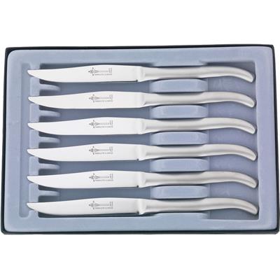 2899 - Coffret de 6 Couteaux Table G DAVID Monobloc Inox 23 cm Microdentés