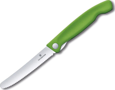 6.7836.F4B - Couteau Office Pliant VICTORINOX Swissclassic 11 cm Vert à Dents