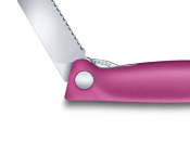 6.7836.F5B - Couteau Office Pliant VICTORINOX Swissclassic 11 cm Rose à Dents