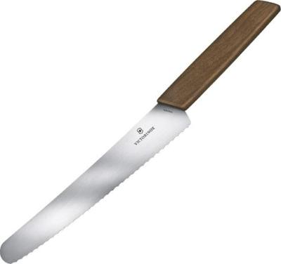 6.9070.22WG - Couteau à Pain VICTORINOX Swiss Modern 22 cm Noyer