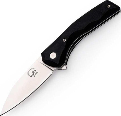 64261 - Couteau SALAMANDRA Temis G10 Noir 11 cm Inox