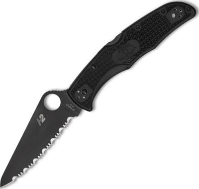 C91SBBK2 - Couteau SPYDERCO Pacific Salt 2 All Black